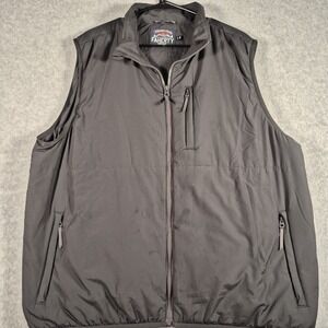 Faherty Men's XL Atmosphere Padded Recycled Vest Black Puffer
